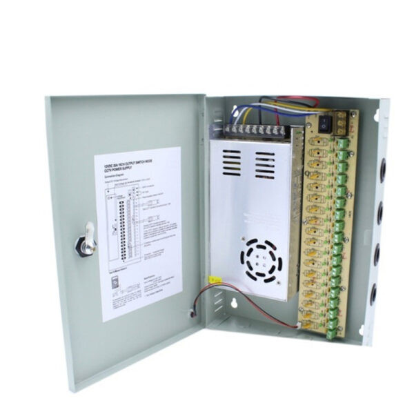 Fuente Centralizada 12V 30A 18 CANALES STC-FC30A18CH